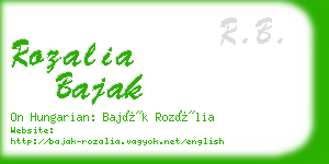 rozalia bajak business card